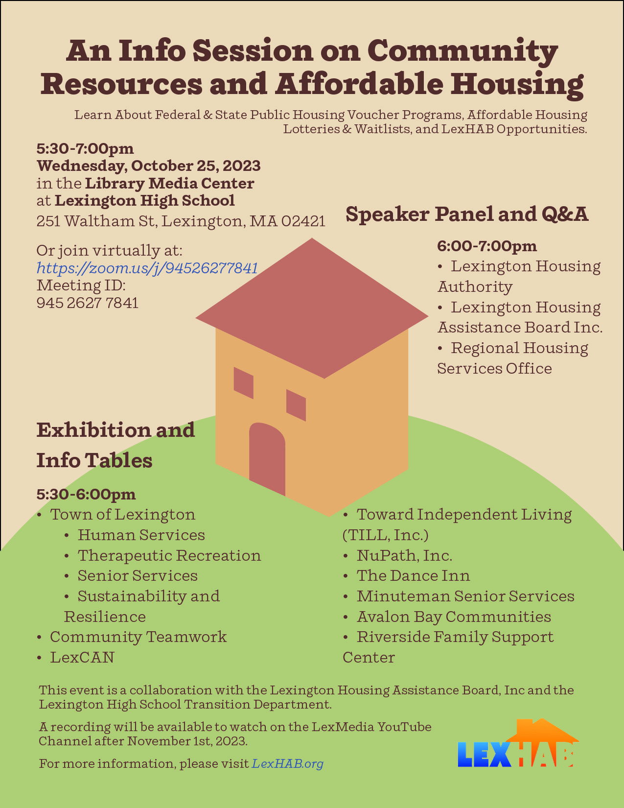 Community Resources and Affordable Housing Information Session The